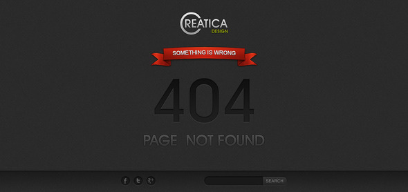 Creatica - error page - 404 Pages Specialty Pages