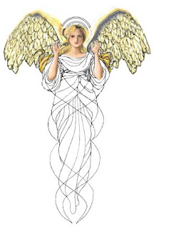 Original angel art of Carmen Cameron - working copy