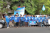 Ribuan Relawan Caleg DPR RI Dapil Jawa Barat X Drs Miftah Al Ghaust Memenuhi Kampanye Ketum AHY di Kabupaten Kuningan