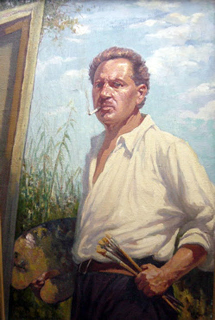 Antonio Dattilo-Rubbo, Self Portrait, Portraits of Painters