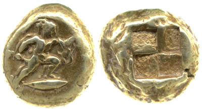 Harmódio e Aristógito (moeda antiga)