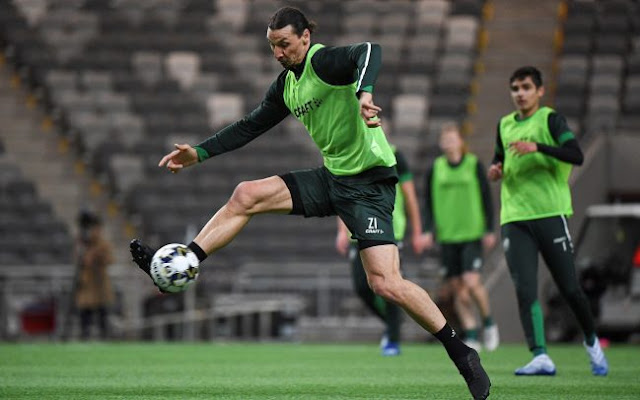 Ibrahimovic, tujuan dalam latihan bersama Hammarby