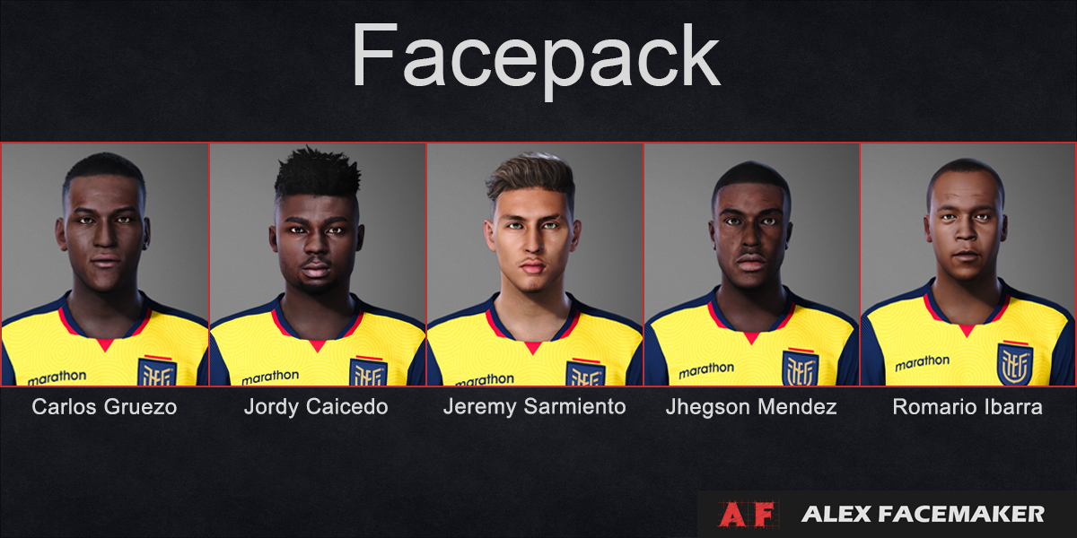 PES 2021 Ecuador National Team Facepack + Extra player converted from FIFA