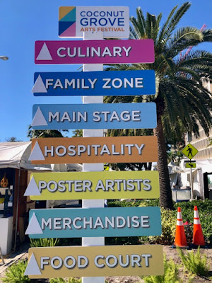 sign for activities at festival
