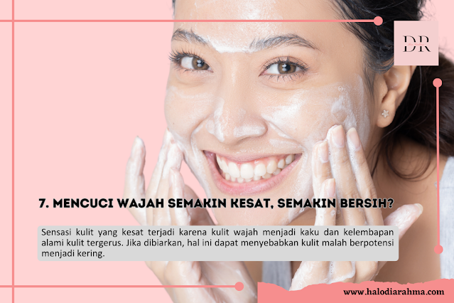 Sensasi kulit yang kesat terjadi karena kulit wajah menjadi kaku dan kelembapan alami kulit tergerus.