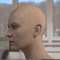 3d model woman head photorealistic female 2