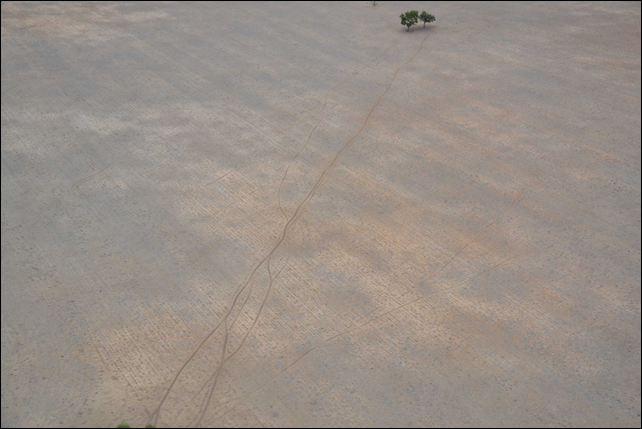 Aerial view of drought-plagued grazing land in New South Wales, Australia. Graziers are desperate for rain after a hot October 2014. Photo: ABC News