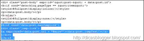 instalando o<br /> código