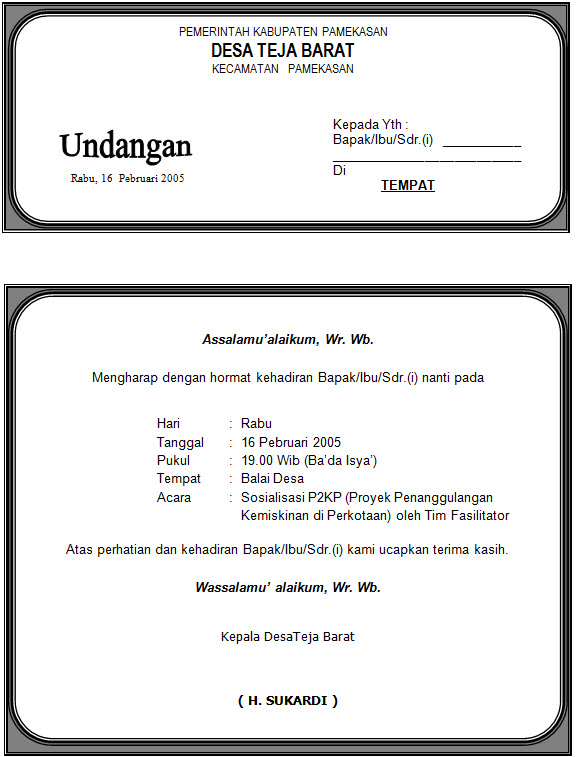 Download Contoh Undangan Download Undangan  Review Ebooks