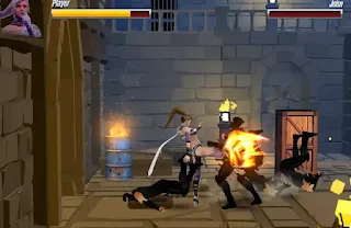 Jogue Warrior Fighters Samurai Sim online jogo de luta