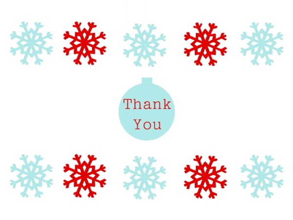 If you are like me, you have a LOT of Christmas Thank You cards to send out.