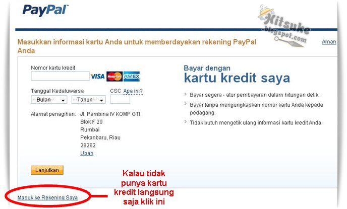 Cara mendaftar di PayPal