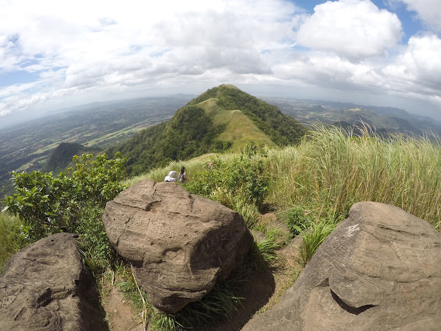 Mt. Apayang seen on Top of  Mt. Talamitam