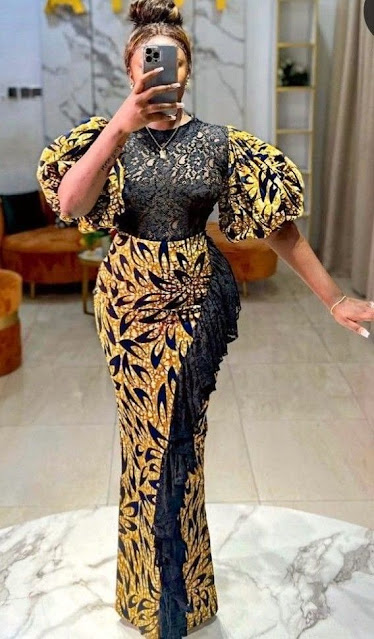 Latest Ankara Straight Long Gown Styles.