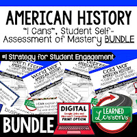 US History I Can Statements & Posters, US History Curriculum, American History Curriculum, US History Activities,