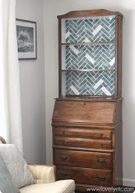 Herringbone Bookcase