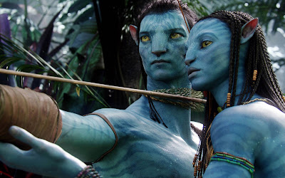 Zoe Saldana in Avatar Widescreen Wallpaper