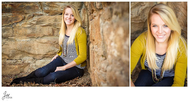 Downtown Lynchburg Fall Senior Session Liberty University