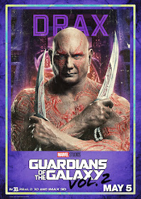 Marvel's Guardians of the Galaxy Vol. 2 Character Movie Poster Set - Drax