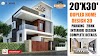 3D Home Design | 20x30 house plans | 2 bhk home plan | 20x30 west facing house | Full Details