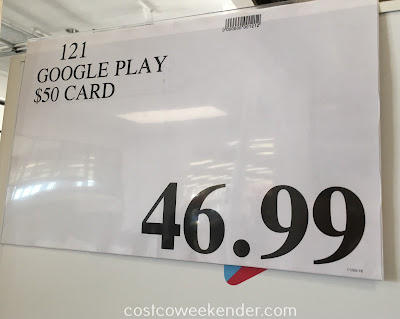 Deal for the Google Play $50 Gift Card at Costco