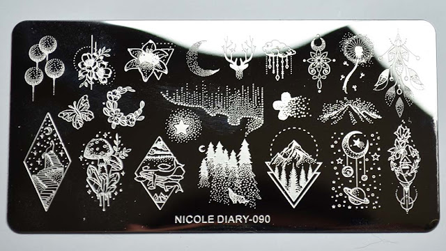 nature and flower stamping plate