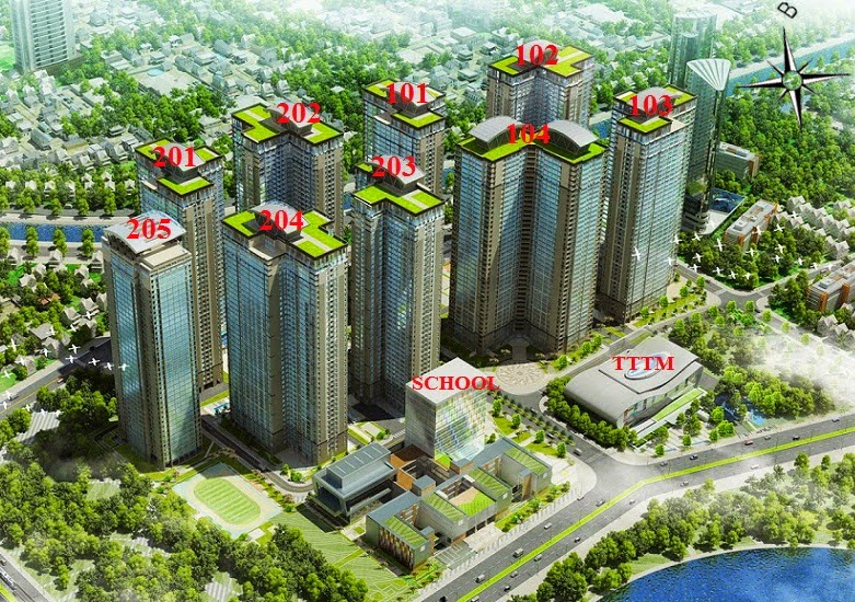 MẶT BẰNG Chung Cư Goldmark City TÒA 103