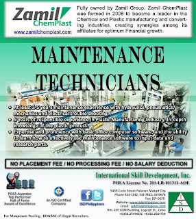 Technicians For Philippines