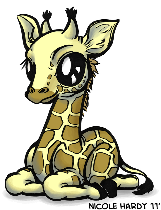 The Animation Dump: Animals sketches - Baby Giraffe