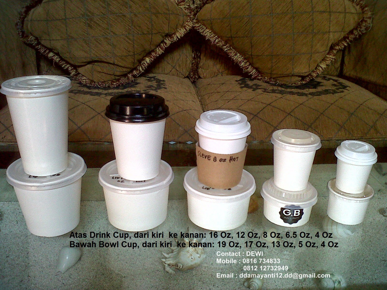 Download Bucket/ Bowl Cup, Soup Cup Dan Ice Cream Cup POLOS Minimal Order HANYA 1 Karton - GoPaperCup.com