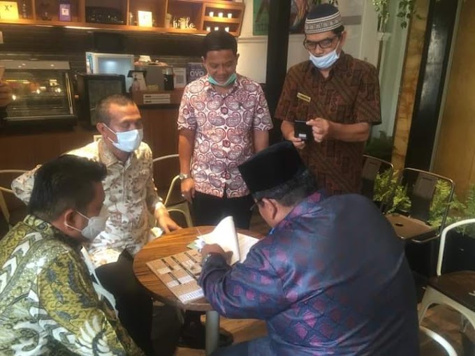 Walikota Genius Umar Bersama Bupati Suhatri Bur Tandatangani Penegasan Batas Daerah