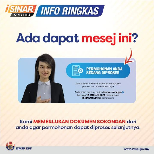 Cara upload dokumen sokongan i-Sinar Kategori 2