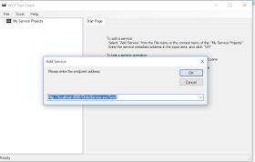 WCF Test Client Add Service
