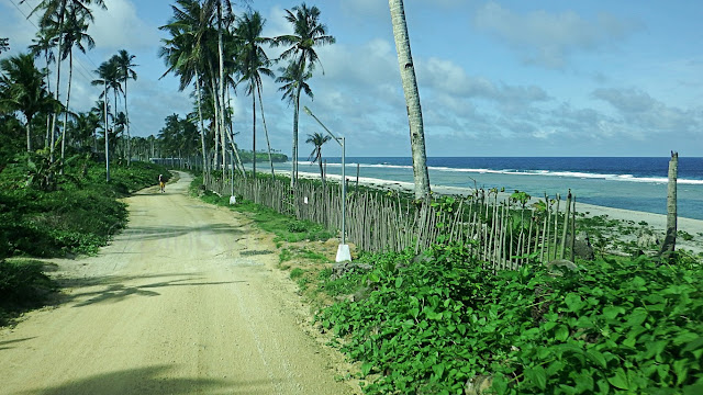 dirt road along Jagnaya Beach in Salcedo Eastern Samar