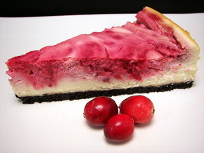Swirled Cranberry Cheesecake