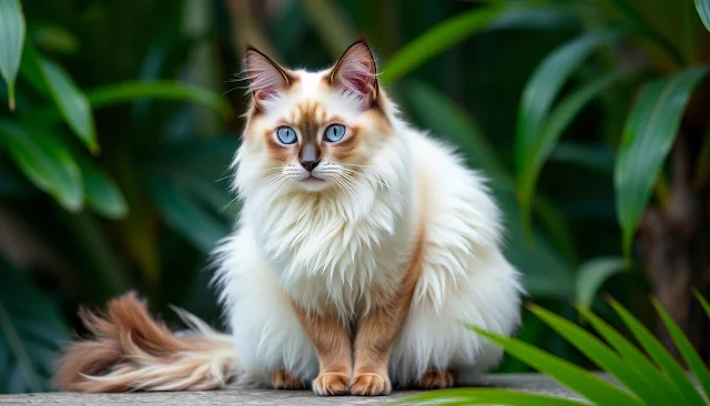 The Long-Haired Siamese with a Graceful Touch