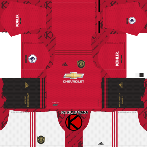  Yang akan saya share kali ini adalah termasuk kedalam home kits Manchester United 2019/2020 Kit - Dream League Soccer Kits