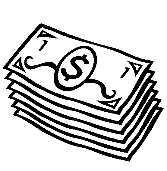Free Money Coloring Pages : Dollar Bills