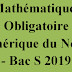 Mathématiques Obligatoire (Amérique du Nord) - Bac S 2019