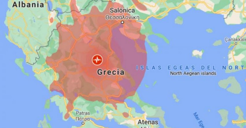 TERREMOTO EN GRECIA: Sismo de Magnitud 6.3 (Hoy Miércoles 3 Marzo 2021) Temblor Epicentro - Larisa - USGS - www.earthquake.usgs.gov