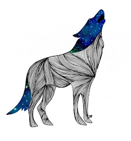 01-Space-howling-wolf-Animal-Drawing-Harsha-Prakash-www-designstack-co