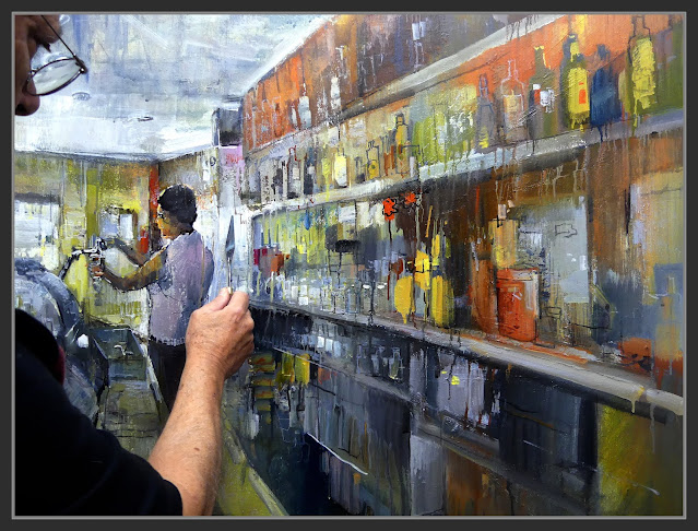 CAL MET-PINTURA-SANT BOI DE LLUÇANES-FOTOS-PINTANT-INTERIORS-CAFETERIES-PINTOR-ERNEST DESCALS