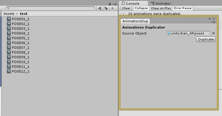 Mtk S Blog Unity3d ユニティちゃんたちのアニメーションを分離するスクリプト