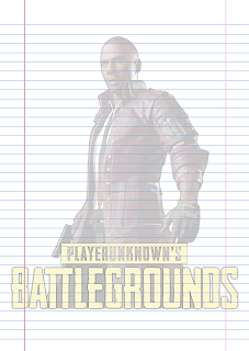 Folha Papel Pautado Battlegrounds modelo 8 PDF para imprimir folha A4