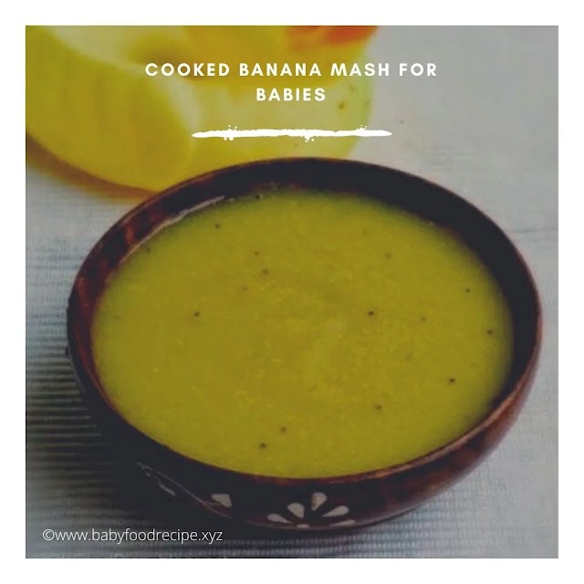 Mashed Banana For Baby| Puree | Baby Food    