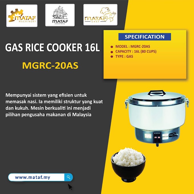 MATAF Pembekal Gas Rice Cooker 16L