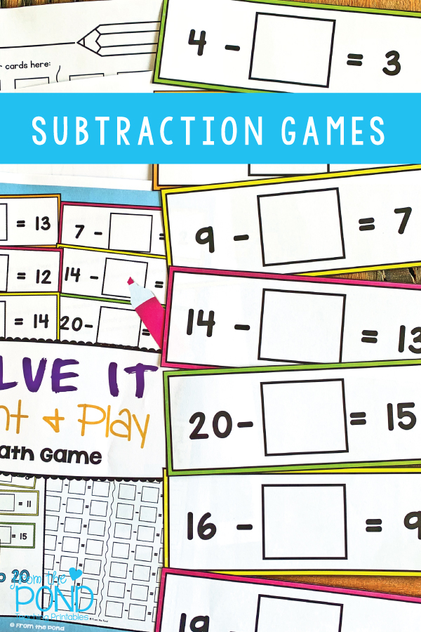 Missing Addend Subtraction Games