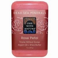 iHerb Coupon Code YUR555 One with Nature, Rose Petal Soap Bar, 7 oz (200 g)