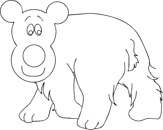 Mewarnai Gambar Beruang Kutub