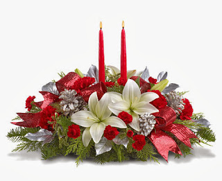 Christmas Centerpieces with Flowers, Part 3